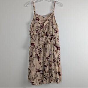 Women's Patrons of Peace Floral Asymmetrical Hem Tank Dress - Size L Bohemian